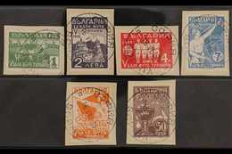 1935 Football Complete Set (Michel 274/79, SG 351/56), Superb Cds Used On Pieces, Very Fresh. (6 Stamps) For More Images - Otros & Sin Clasificación