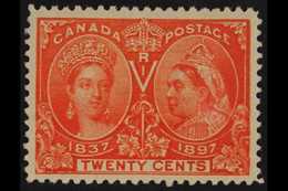 1897 20c Vermilion "Jubilee", SG 133, Very Fine Mint. For More Images, Please Visit Http://www.sandafayre.com/itemdetail - Otros & Sin Clasificación