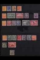 OFFICIALS 1923-31 USED "OHMS" PERFINS COLLECTION, All Different Range On A Stock Page, Includes (type O1 Perfins) 1923-3 - Otros & Sin Clasificación