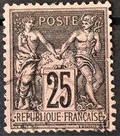 FRANCE 1878 - Canceled - YT 91 - 25c - 1876-1898 Sage (Tipo II)