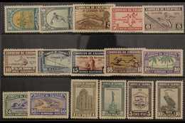 1935 OLYMPIC GAMES SET Third National Olympiad / Sports Set Complete, SG 461/476 (Scott 421/36), A Seldom Seen Very Fine - Colombie