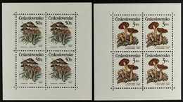 1989 50h & 3k Poisonous Mushrooms SHEETLETS Of 4, Michel Klb 3017 II & 3020 II, Superb Never Hinged Mint. These Were Pre - Sonstige & Ohne Zuordnung