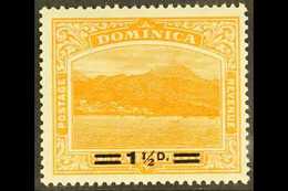 1920 1½d On 2½d Orange Surcharge With SHORT FRACTION BAR Variety, SG 60a, Never Hinged Mint, Very Fresh. For More Images - Dominica (...-1978)