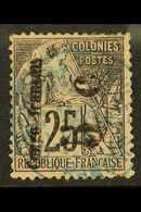 CONGO 1891 5c On 25c, Small "o", Reading Upwards, Yv 4a, Fine Used. For More Images, Please Visit Http://www.sandafayre. - Andere & Zonder Classificatie