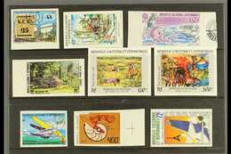 NEW CALEDONIA IMPERFORATES 1981-6 Never Hinged Mint Group Of Airmail Issues, Incl. 1981 41f Stamp Day, 43f Latin Quarter - Autres & Non Classés