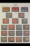 1937-49 KGVI FINE MINT COLLECTION. A Complete Basic Run, SG 147/169, Presented In Mounts On Album Pages. Lovely! (25+ St - Gambie (...-1964)