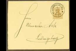 1902 FIRST DAY COVER WITH PLATE FLAW. (1 Apr) Locally Addressed Cover Bearing 3pf Brown "DFUTSCHES" FOR "DEUTSCHES" Vari - Otros & Sin Clasificación