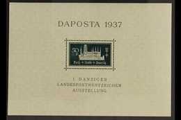 1937 DAPOSTA Mini-sheets all Four Shades, Michel Bl 1a/b & 2a/b, Never Hinged Mint, Fresh. (4 M/S's) For More Images, Pl - Altri & Non Classificati