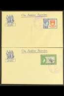 1945 (July) Series Of Twelve Printed On Active Service National Patriotic Fund Board New Zealand Unaddressed Envelopes,  - Isole Gilbert Ed Ellice (...-1979)