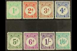 POSTAGE DUE 1940 Complete Set, SG D1/8, Fine Mint (8 Stamps) For More Images, Please Visit Http://www.sandafayre.com/ite - Gilbert- En Ellice-eilanden (...-1979)