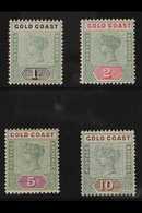 1898 1s To 10s High Values, SG 31/4, Very Fine And Fresh Mint. (4 Stamps) For More Images, Please Visit Http://www.sanda - Costa D'Oro (...-1957)