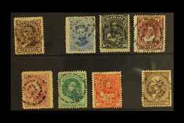 POSTMARKS DISTINCTIVE TARGET STYLE CANCEL On Range Of 1875-86 Issues, All Different With Values To 15c, Plus USA 1882 5c - Hawaii