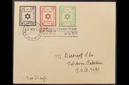 1948 Nahariya Emergency Post Set, Bale 113/5, Fine Used On Cover With "By Sea" Duplex Cancel. For More Images, Please Vi - Andere & Zonder Classificatie