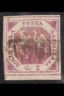 NAPLES 1859 - 61 2gr Violet, Type II, POSTAL FORGERY, Sass. F2b, Very Fine Used. For More Images, Please Visit Http://ww - Non Classificati