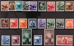 1945-48 "Democratica" Definitives Complete Set (Sass. S. 130, SG 647/69), Never Hinged Mint. (23 Stamps) For More Images - Ohne Zuordnung