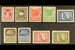 DODECANESE ISLANDS (EGEO) 1929 Pictorials Perf 11 Without Imprint Complete Set (Sassone 3/11, SG 17A/25A), Fine Mint, Ve - Andere & Zonder Classificatie