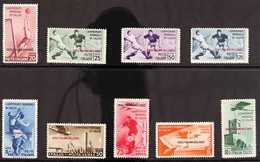 EGEO (DODECANESE ISLANDS) 1934 World Football Championship (Postage An Air) Complete Set (Sass. S. 14, SG 128/36), Never - Sonstige & Ohne Zuordnung