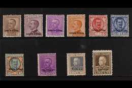 ERITREA 1928-29 King Overprints Complete Set (SG 123/32, Sassone 123/28, 136/37 & 142/43), Fine Mint, 60c Value Expertiz - Autres & Non Classés