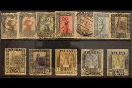 LIBYA 1921 (wmk Crown) Pictorial Definitive Set (Sass S. 5, SG 22A/33A), Fine Used. (12 Stamps) For More Images, Please  - Andere & Zonder Classificatie