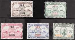 OCCUPATION OF PALESTINE 1949 UPU Set, Variety "DOUBLE OVERPRINTED", SG P30b, P31c, P32b & P33c (P34 Unlisted), Never Hin - Jordanië