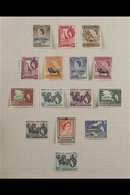1953-65 FINE MINT COLLECTION Early QEII Issues, Neatly Arranged On Album Pages, We See 1954-9 Defins Set Plus 2s & £1 Li - Vide