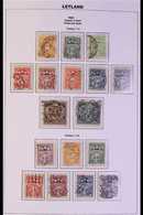 1921-38 SEMI-SPECIALIZED USED COLLECTION With Many Complete Sets, Different Watermarks & Imperfs, Neatly Presented In An - Letland