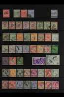 NEGRI SEMBILAN 1891-1961 USED COLLECTION On Stock Pages, All Different, Includes 1891 2c Opt, 1891-94 Tiger Set, 1895-99 - Other & Unclassified