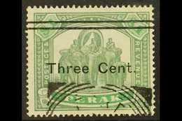 PERAK 1900 3c On $1 Green And Pale Green, SG 86, Very Fine Used. For More Images, Please Visit Http://www.sandafayre.com - Altri & Non Classificati