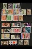 1953-1970 FINE MINT COLLECTION An All Different Collection Which Includes 1956-58 Complete Defin Set With Both 2d Shades - Malta (...-1964)