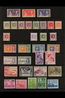 1937-1968 ALL DIFFERENT MINT COLLECTION Presented On Stock Pages With KGVI To Different 10r, QEII 1953 Set, 1965 Bird Se - Maurice (...-1967)