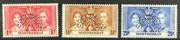 1937 Coronation Set, Perf. "SPECIMEN", SG 98/100s, Fine Never Hinged Mint. (3 Stamps) For More Images, Please Visit Http - Montserrat