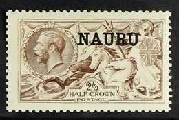 1916 - 23 2s 6d Pale Yellow Brown, DLR Seahorse, SG 20 Shades, Very Fine Mint. For More Images, Please Visit Http://www. - Nauru