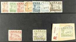 1924 Freighter Values Fine Used, Between SG 26A - 35A With ½d - 5d With Nauru Cds Cancels, 1½d With Violet Cancel, 9d Wi - Nauru