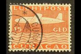 CURACAO 1947 15g Orange Red (Air), SG 280, Fine Cds Used For More Images, Please Visit Http://www.sandafayre.com/itemdet - Other & Unclassified