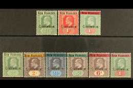 1908 Fiji Opt'd KEVII Set, SG 1a/9, Fine Mint (9 Stamps) For More Images, Please Visit Http://www.sandafayre.com/itemdet - Andere & Zonder Classificatie