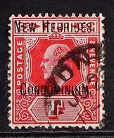 ENGLISH 1d Red Overprint With DAMAGED FRAME AND CROWN (SPAVEN FLAW) Variety, SG 2b, Fine Used, A Few Slightly Shortish P - Andere & Zonder Classificatie