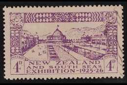 1925 4d Dunedin Exhibition, "POSTAGF." VARIETY At Right, SG 465a, Very Fine Used. For More Images, Please Visit Http://w - Andere & Zonder Classificatie