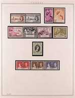 1937-1967 NEVER HINGED MINT COLLECTION In Hingeless Mounts On Leaves, All Different, Includes 1948 Wedding Set, 1961 Def - Nigeria (...-1960)