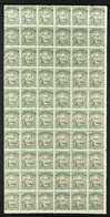 1902 (April) ½d Mount Cook, Double Lined Watermark SG 3, Never Hinged Mint Block Of Sixty (just One Stamp Hinged), Showi - Niue