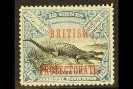 1901-05 12c Black And Dull Blue With "BRITISH PROTECTORATE" Opt, SG 135, Fine Mint. For More Images, Please Visit Http:/ - Borneo Septentrional (...-1963)