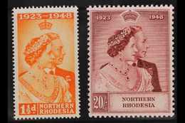 1948 Silver Wedding Set, SG 48/49, Fine Never Hinged Mint. (2 Stamps) For More Images, Please Visit Http://www.sandafayr - Northern Rhodesia (...-1963)