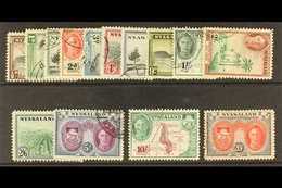 1945 Complete Definitive Set, SG 144/157, Very Fine Used. (14 Stamps) For More Images, Please Visit Http://www.sandafayr - Nyassaland (1907-1953)