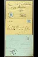 1918  CENSORED COVERS Each Bearing 1p Ultramarine, SG 3, Tied By "SZ 44" APO Of Jerusalem Cds Postmark, Two Addressed To - Palestina