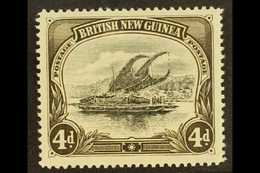 1901-05 4d Black & Sepia Lakatoi Wmk Horizontal, SG 5, Fine Mint, Fresh. For More Images, Please Visit Http://www.sandaf - Papouasie-Nouvelle-Guinée