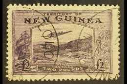 1935 A Seldom Seen £2 Bright Violet Shade (as SG 204) "Bulolo Goldfields" Air Postage FORGERY Attributed To Panelli With - Papua-Neuguinea