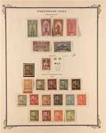 PORTUGUESE INDIA 1881-1959 MINT ONLY COLLECTION Presented On "Scott" Printed Album Pages That Includes "Crown" Ranges To - Andere & Zonder Classificatie