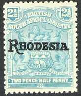 1909-12 2½d Pale Dull Blue Overprint With NO STOP Variety, SG 103a, Never Hinged Mint, Also Showing No Serif To The Righ - Other & Unclassified