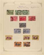 1910-13 DOUBLE HEADS - OLD TIME USED COLLECTION Displayed On Pages, Incl. Perf 14 Shades Of ½d (9, Nice Pair With Umvuma - Altri & Non Classificati