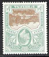 1903 KEVII ½d Brown & Grey-green, Variety "INVERTED WATERMARK", SG 55w, Very Fine Mint For More Images, Please Visit Htt - Sint-Helena