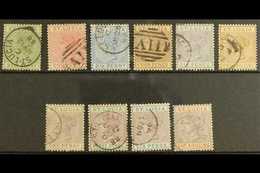 1883-87 USED DIE I COLLECTION On A Stock Card, 1883-86 Set & 1886-87 Set, SG 31/42, Mostly Fine Used (10 Stamps) For Mor - St.Lucia (...-1978)